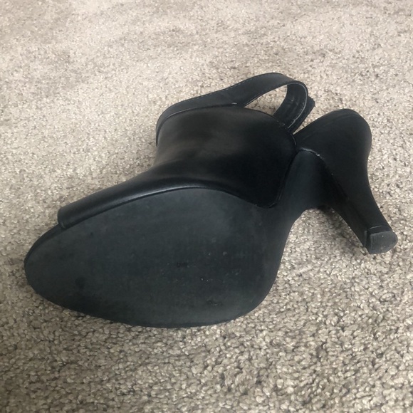 Nine West peep toe stiletto mules Alexandra bootie, size 6 - Picture 4 of 4